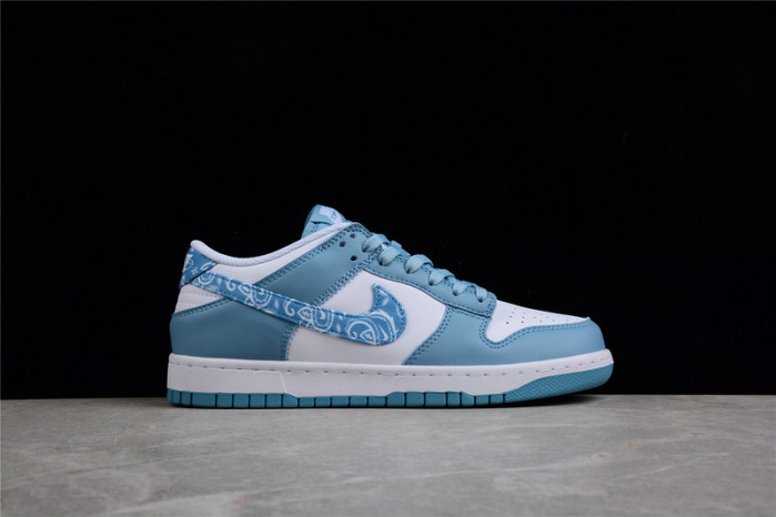 nike dunk low blue paisley dh4401-101