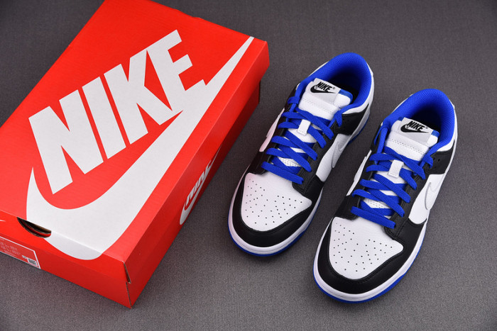 nike dunk low white black royal fd9064-110