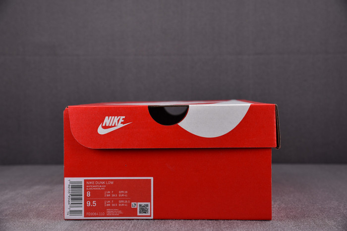 nike dunk low white black royal fd9064-110