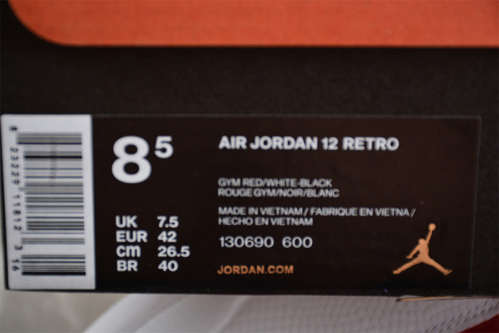 Air Jordan 12 Retro Gym Red 130690-600