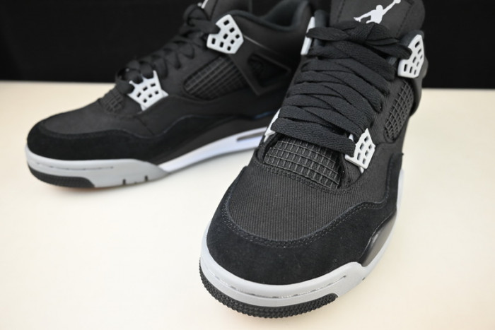 air jordan 4 black canvas dh7138-006