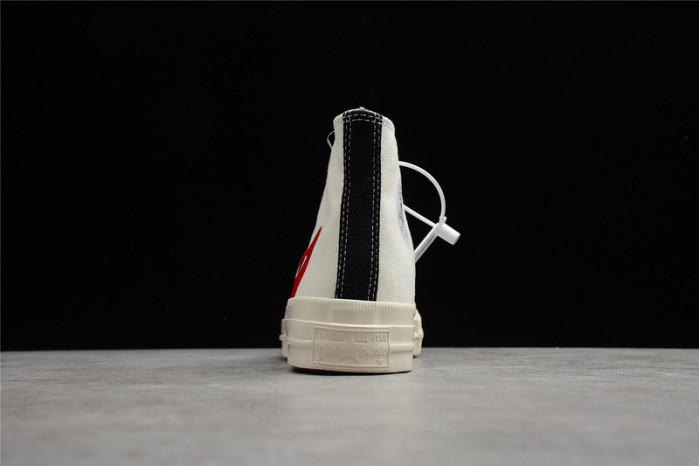 converse comme des garÇons x chuck white