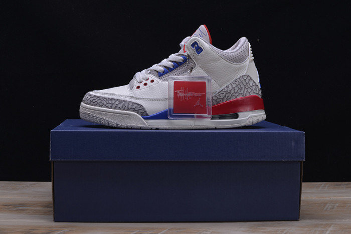 air jordan 3 retro "charity game" sail red mens 136064-140