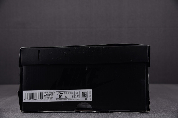 travis scott x air jordan 1 low og sp "black phantom" dm7866-100