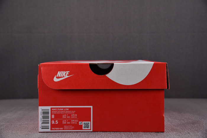 nike dunk low midnight navy university blue fn7800-400