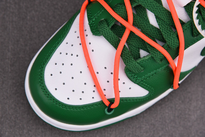 ofw x nike dunk low green white ct0856-100