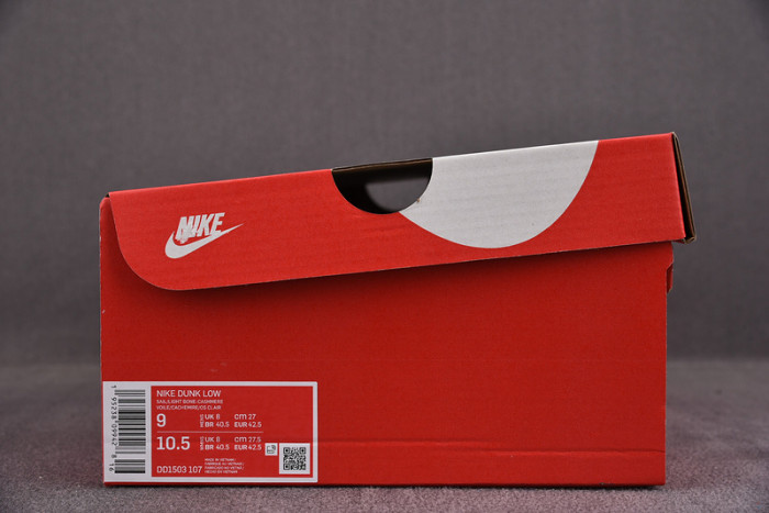 nike dunk low light bone dd1503-107
