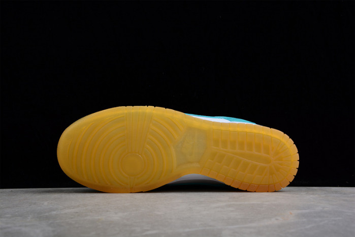 nike dunk low white turquoise dv2190-100