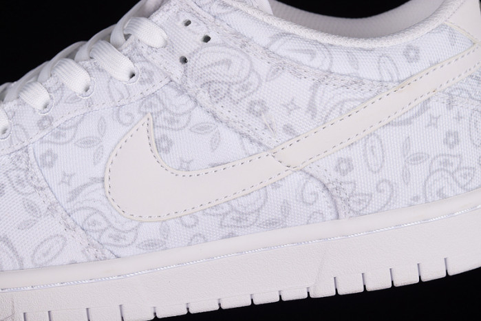 nike dunk low white paisley dj9955-100