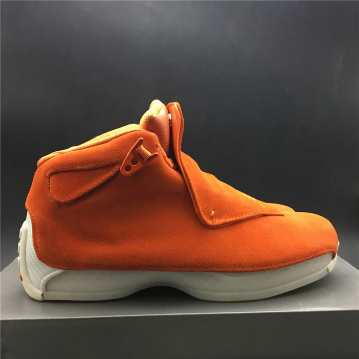 air jordan 18 orange suede aa2494-801