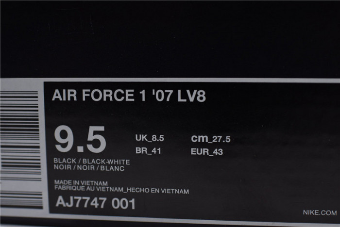 nike air force 1 lv8 utility black aj7747-001