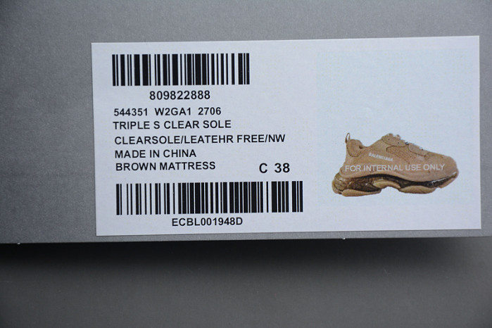 triples trainer clear sole sneakers 3000020