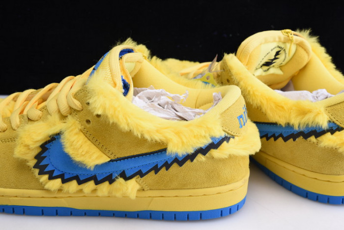 grateful dead x nike sb dunk low“ yellow bear” cj5378-700