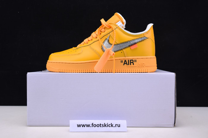 nike air force 1 low ofw university gold metallic silver dd1876-700