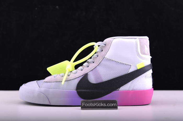 nike blazer mid ofw wolf grey serena "queen" aa3832-002