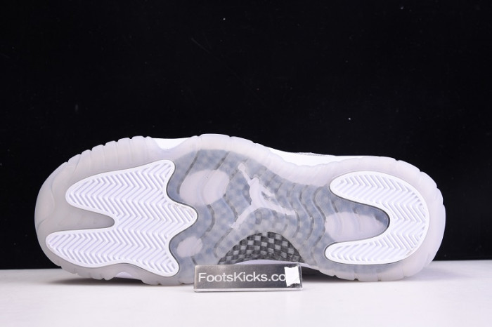 air jordan 11 white metallic silver vast grey ar0715-100