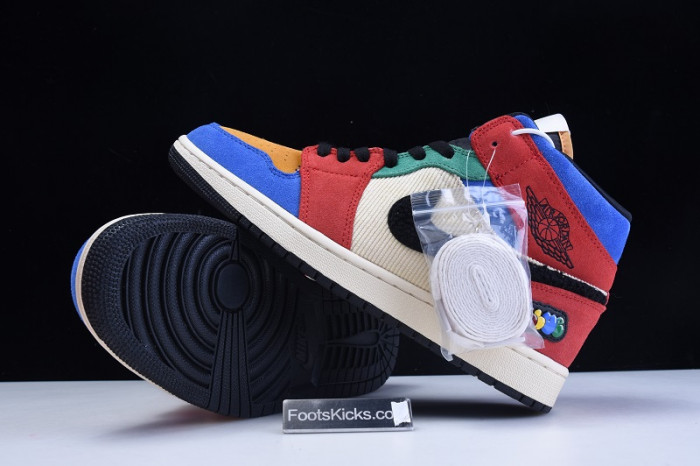 air jordan 1 mid blue the great cu2805-100