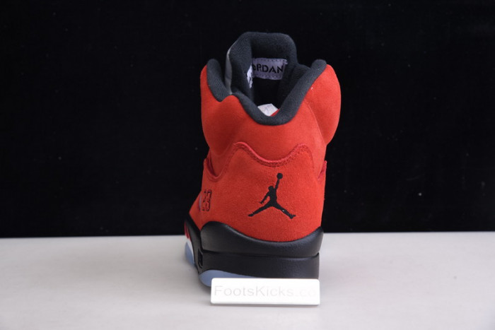 air jordan 5 raging bull 2021 red suede dd0587-600