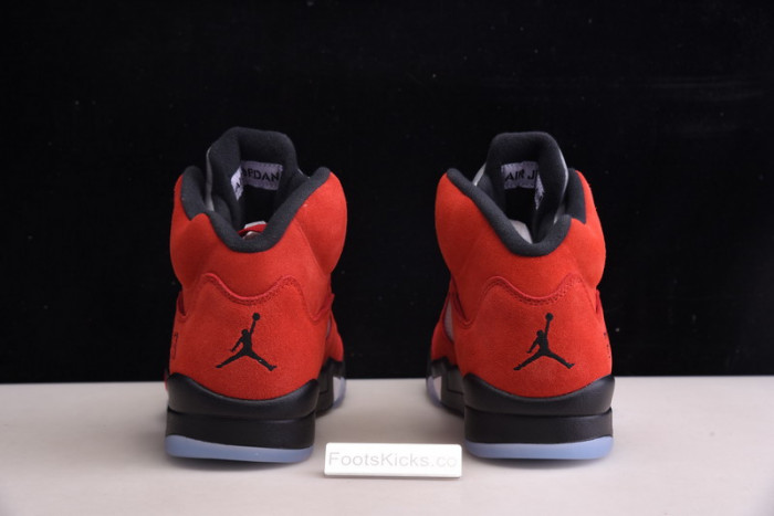 air jordan 5 raging bull 2021 red suede dd0587-600