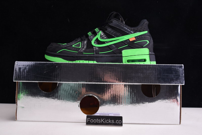 ofw x nike air rubber dunk “green strike” cu6015-001