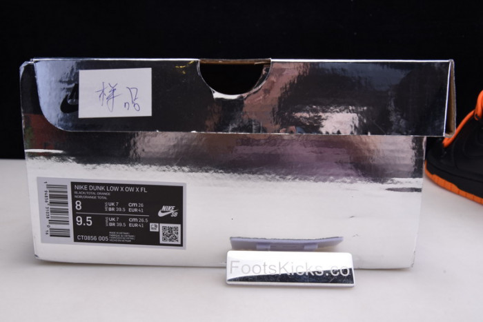 ofw nike dunk low univeristy red wolf grey ct0856-002