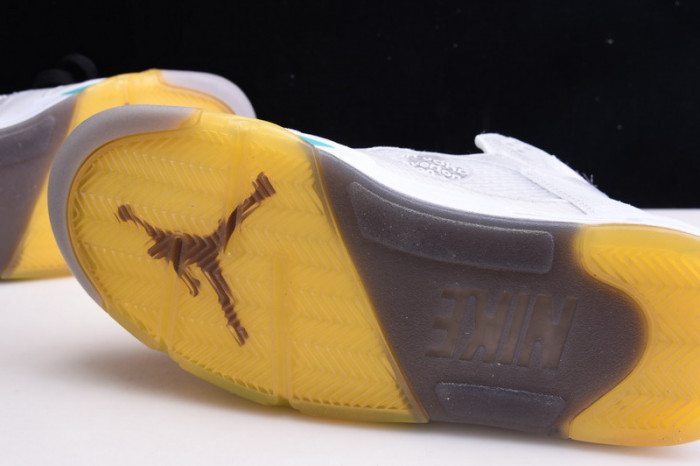 ofw air jordan 5 white green purple ct8480-105