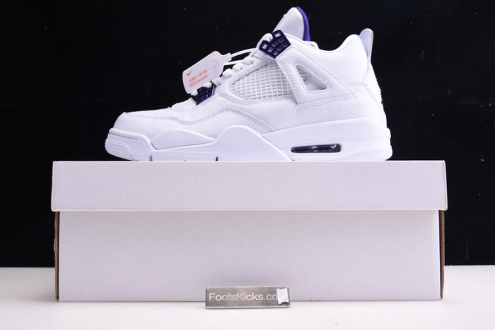 air jordan 4 retro “pure money” white purple ct8527-115