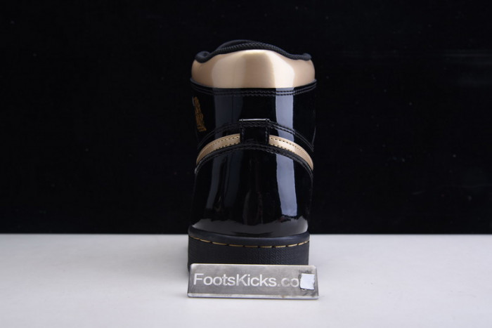 air jordan 1 high og patent ‘black gold’ 555088-032