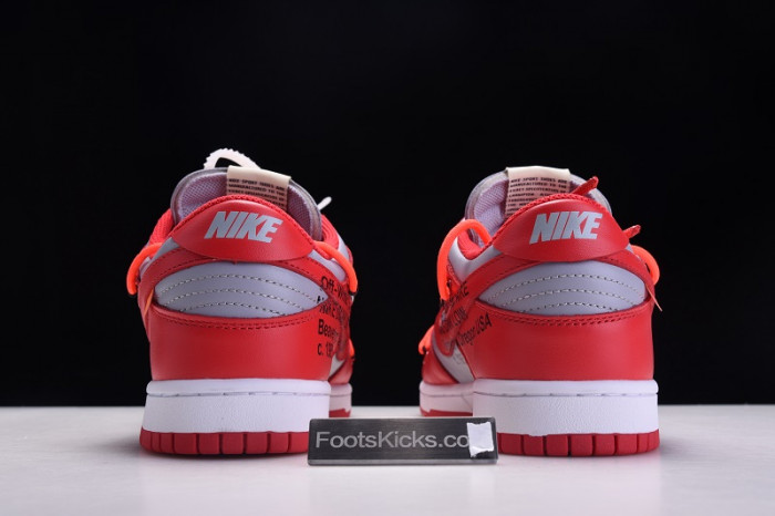 nike dunk low ofw university red ct0856-600