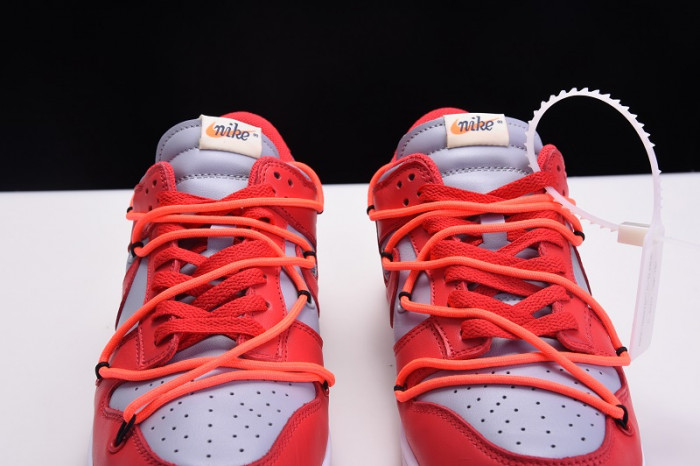 nike dunk low ofw university red ct0856-600