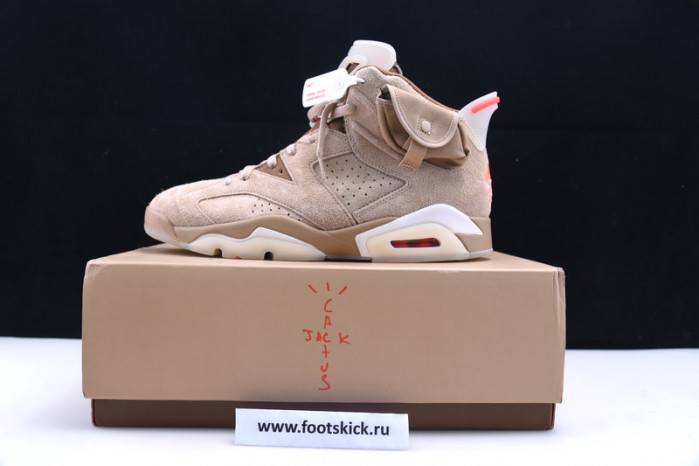travis scott x air jordan 6 “british khaki ” dh0690-200