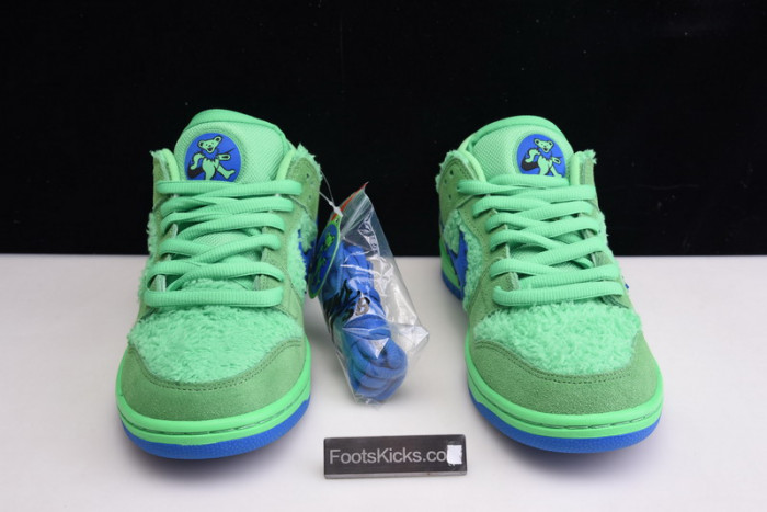 grateful dead x nike sb dunk low“ green bear” cj5378-300