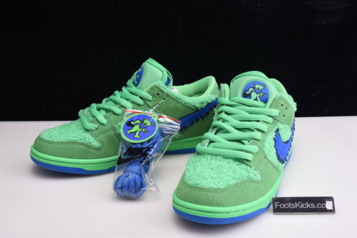 grateful dead x nike sb dunk low“ green bear” cj5378-300