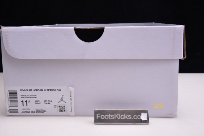 air jordan 11 retro low "concord" ah7860-100