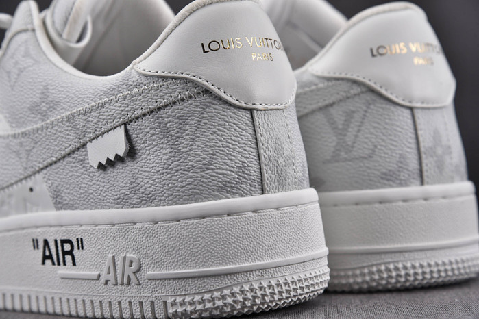 nike low air force 1 x grey white