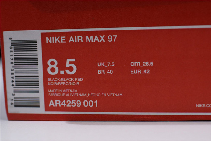nike air max 97 reflective logos black ar4259-001