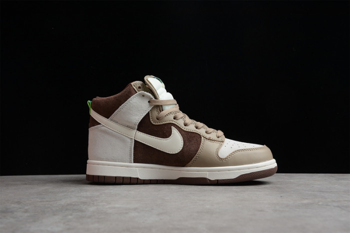 nike dunk high light chocolate dh5348-100