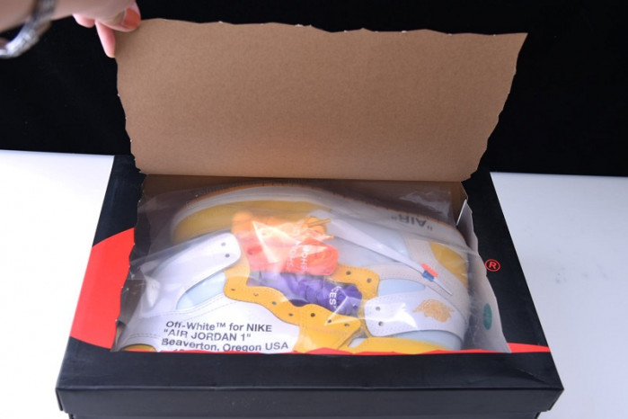 ofw air jordan 1 retro yellow white aq0818-149