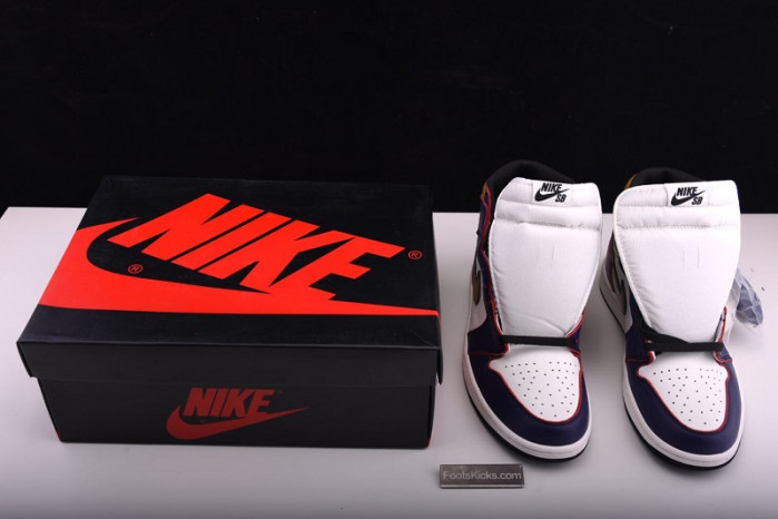 nike sb air jordan 1 lakers chicago cd6578-507