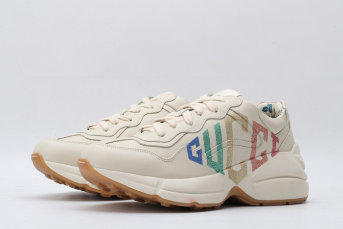 g*u*i rhyton vintage trainer sneaker 500876 drw00 9522