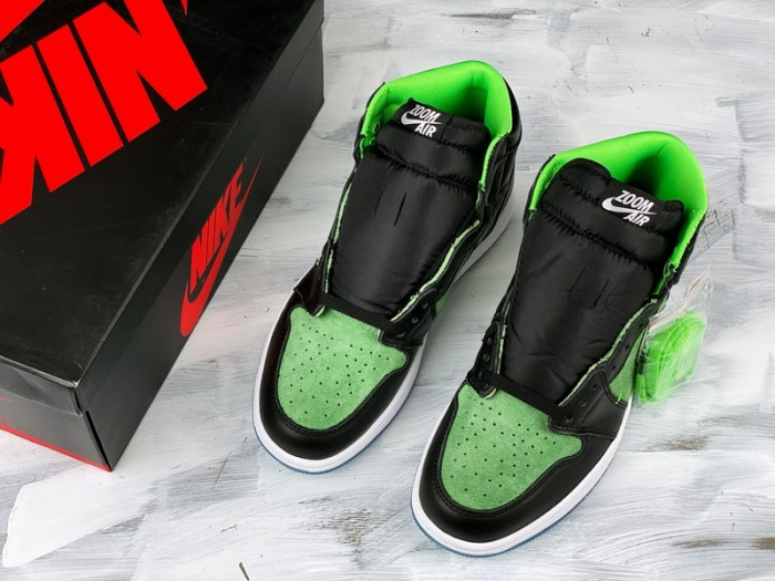 air jordan 1 high zoom “rage green” ck6637- 002