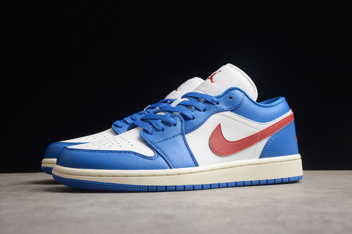 air jordan 1 low sport blue gym red dc0774-416
