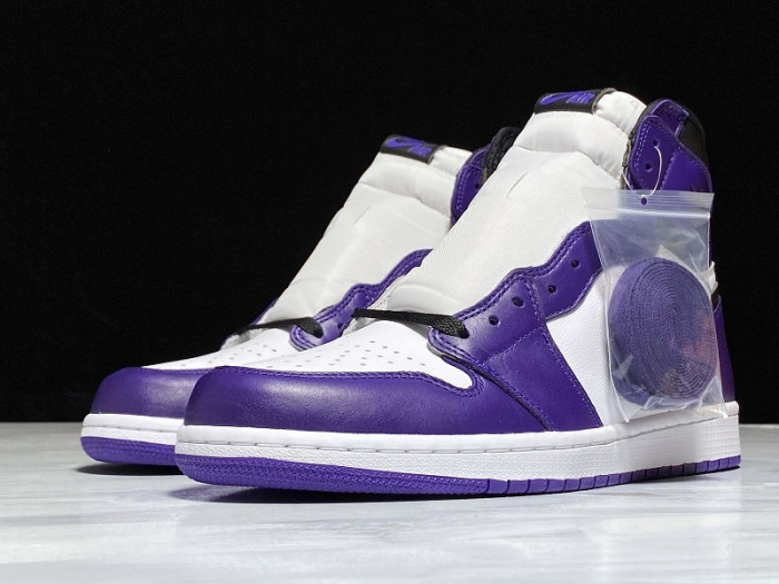 air jordan 1 aj1 court purple white 555088-500