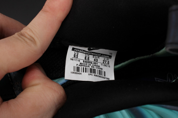 nike air foamposite one “N0*Hern lights” black/green mens 840559-001