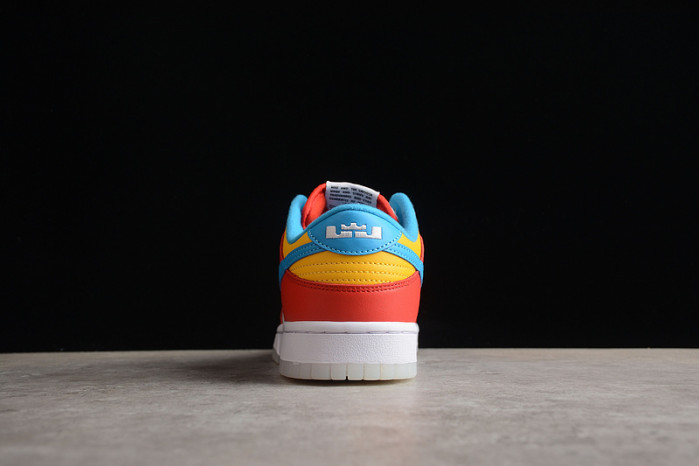 nike dunk low qs lebron james fruity pebbles dh8009-600