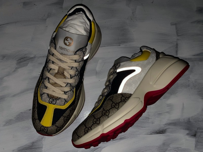 g*u*i rhyton vintage trainer sneaker 576965 drw00 9522