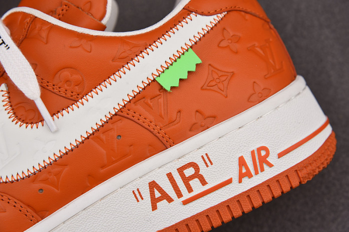 nike low air force 1 x orange