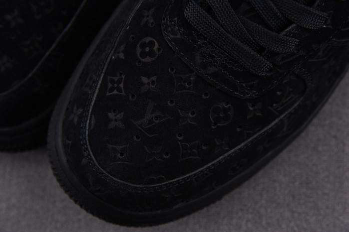 nike low air force 1 x full black