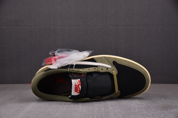 travis scott x air jordan 1 low og “black olive” dm7866-002