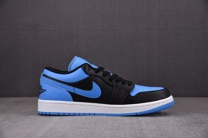air jordan 1 low black university blue 553558-041